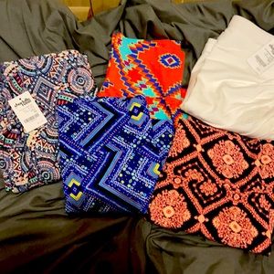 Lot of 5 Charlotte Russe mini skirts!